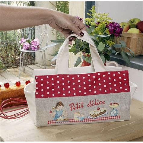 Linen Little Treat Cake Bag Les Brodeuses Parisiennes