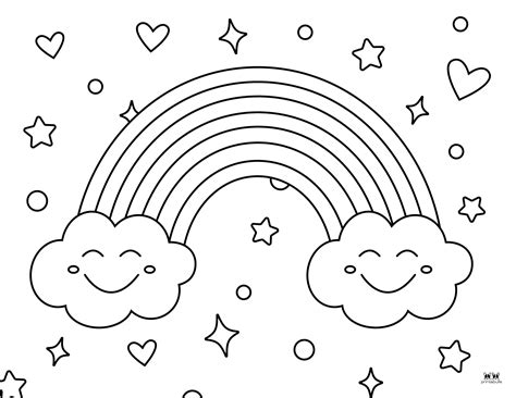 Rainbow Coloring Pages FREE Printable Pages Printabulls