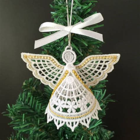 3d Fsl Angels Free Standing Lace Machine Embroidery Designs Etsy
