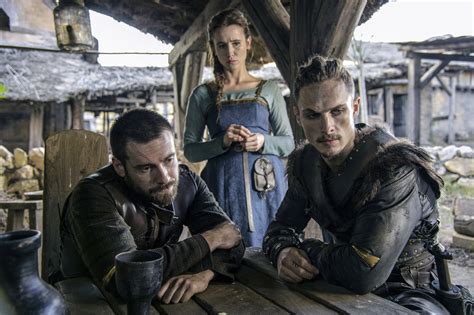 The Last Kingdom Gisela And Finan With Sihtric The Last Kingdom The Last Kingdom Series Tv