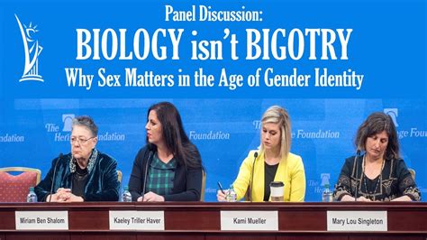 Biology Isnt Bigotry Why Sex Matters In The Age Of Gender Identity