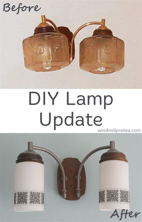 Easy Diy Wall Light Update Home Improvement Windmill And Protea
