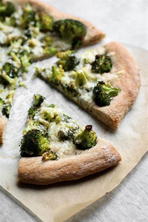 Whole Wheat Broccoli Cheddar Pizza Nourished By Caroline Recipe