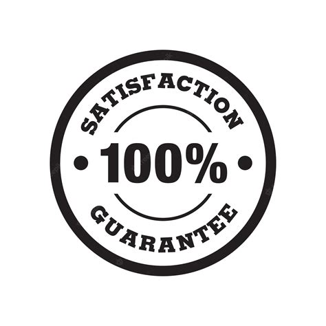 Premium Vector 100 Satisfaction Guarantee Badge Vector Minimalist