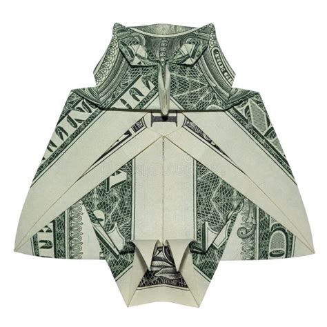 Origami Dargent Grand Owl Bird Folded Sage Avec Le Vrai Un Dollar Bill