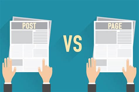 Pages Vs Post