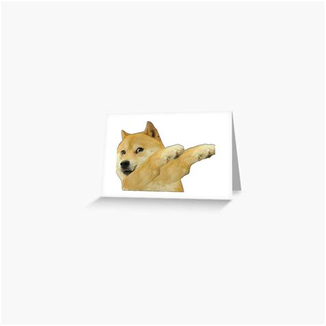 Doge Dab Meme Greeting Card For Sale By Buy4disigns Redbubble