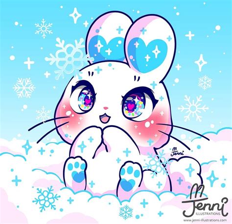 Kawaii Anime Cute Bunny Girl Snow Bunny Cute Wallpapers Neofotografi
