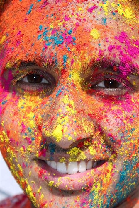 Colored Face Stock Image Image Of Festive Tradition 17089297