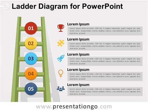 Ladder Diagram For Powerpoint Presentationgo