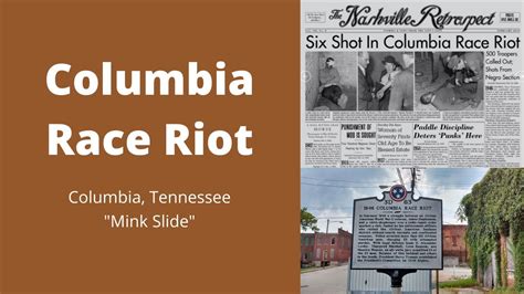 Columbia Mink Slide Race Riot 1946 Youtube