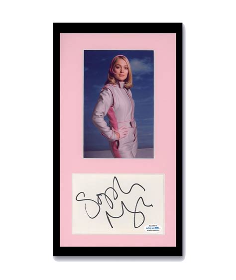 Sophia Myles Signed Cut 7x12 Framed Thunderbirds Autographed Acoa