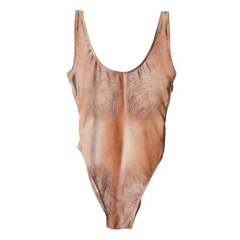 Hairy Chest One Piece Swimsuit Omg Gimme