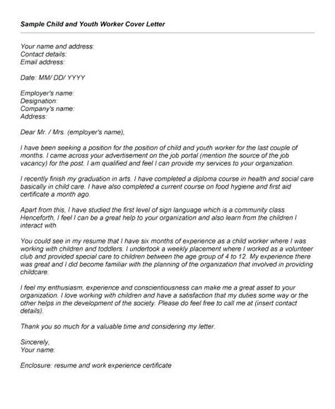 Download our application letters online absolutely for free. Cover Letter Template Youth Work - Resume Format | Job ...