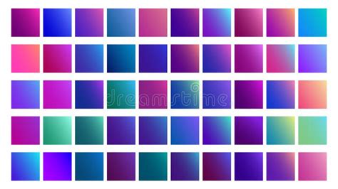 Set Of Different Bright 90s Vibrant Seamless Pattern Vector Graphic