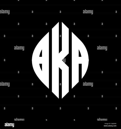 Bka Circle Letter Logo Design With Circle And Ellipse Shape Bka