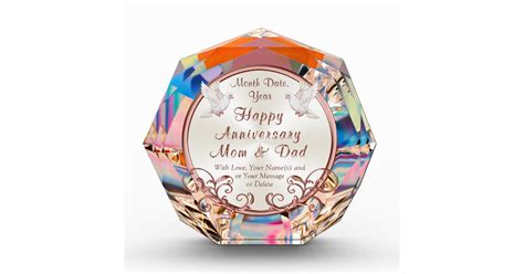 Maybe you would like to learn more about one of these? Personalized Happy Anniversary Gifts for Parents | Zazzle.com