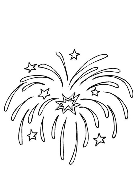 Fuegos artificiales – Dibujos para colorear | Colorear imágenes