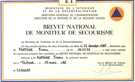 Diplome De Secourisme