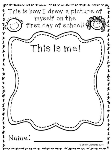 First Day Of Pre K Worksheet
