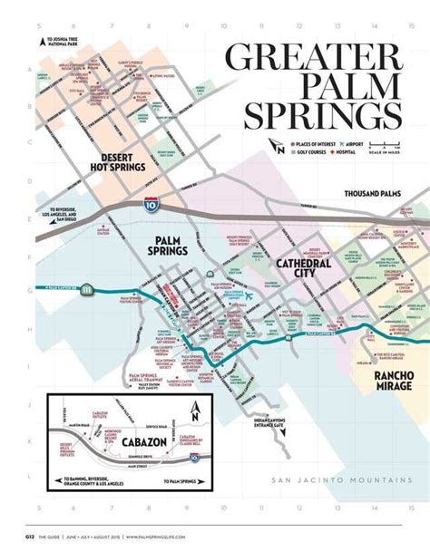Map Of Greater Palm Springs Area