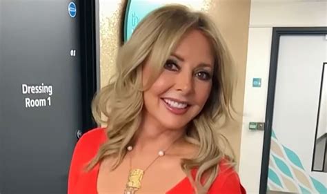 Carol Vorderman Flaunts Killer Curves In Red Bodycon Dress Celebrity