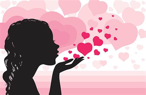 240 Blow A Kiss Woman Stock Illustrations Royalty Free Vector