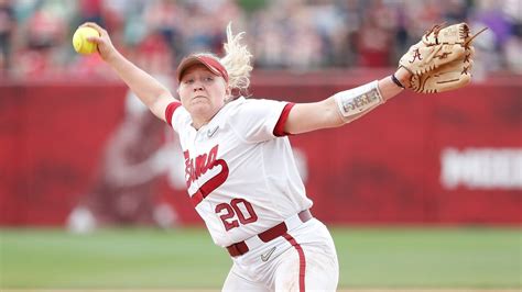 The pitching motion in softball isn't as strenuous on the arm, so pitchers can pitch. Alabama Softball's Sarah Cornell Named SEC Pitcher of the Week | Alabama softball, Softball ...