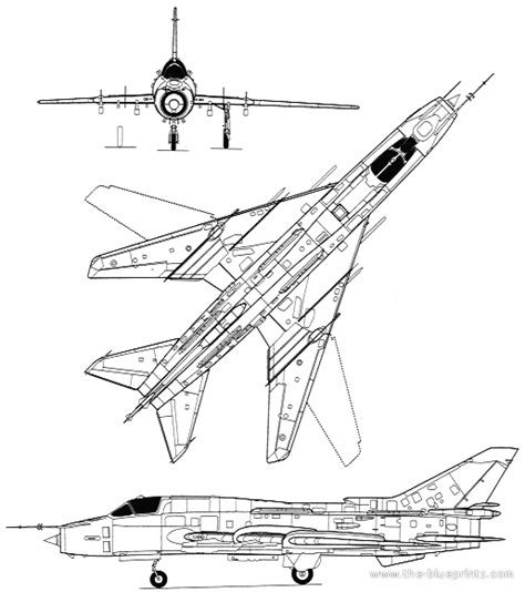 Aircraft M Su 17m Fitter D Drawings Dimensions Pictures Download