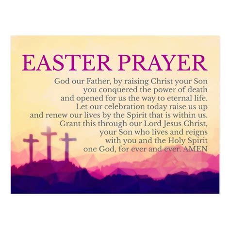 Easter Prayer Card In 2021 Easter Prayers Easter Poems
