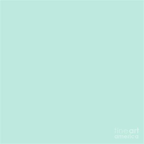 Mint Green Solid Color By Delynn Addams For Home Decor Digital Art By