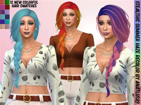 The Sims Resource Wings Os0514female Hair Vibrant Recolors