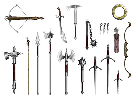 Wallpaper Weapon Spear Bow And Arrow Arrows Long Sword Flail