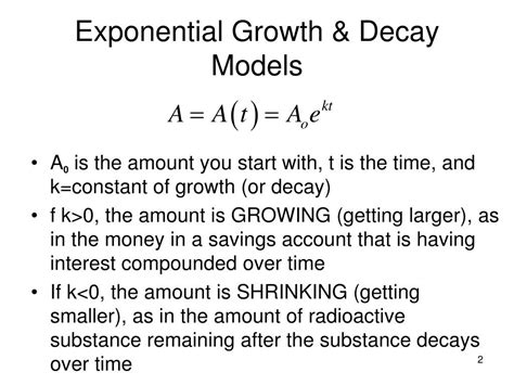 Ppt Exponential Growth And Decay Modeling Data Powerpoint Presentation