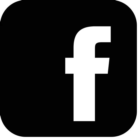 Facebook Logo Black And White Vector Dialkak