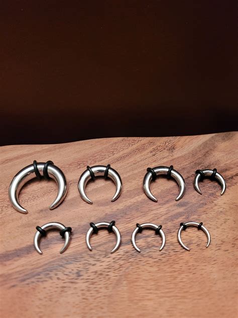 6 Steel Pinchers 0g 2g 4g 6g 8g 10g Horseshoes Talons Tapers Etsy In