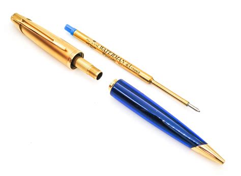 Waterman Edson Sapphire Blue Ballpoint Pen Grand Vision Pens