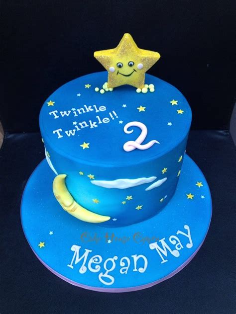 Wish a happy birthday in a new way. Twinkle Twinkle Little #Star - 2nd Birthday Cake | Baby ...