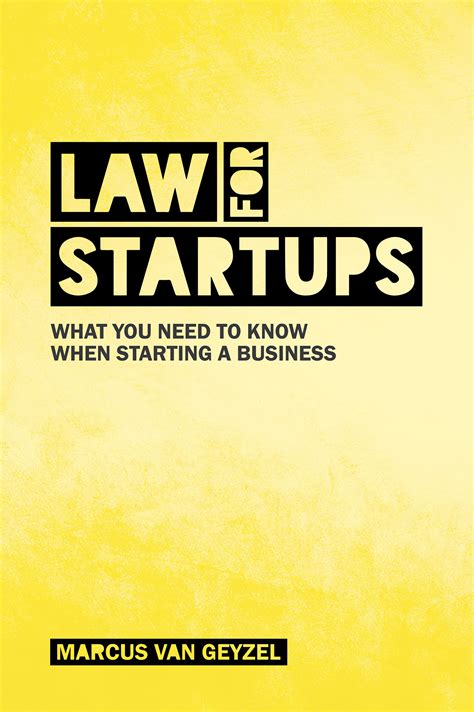 Law for Startups: What You Need to Know When Starting a Business - MPH ...
