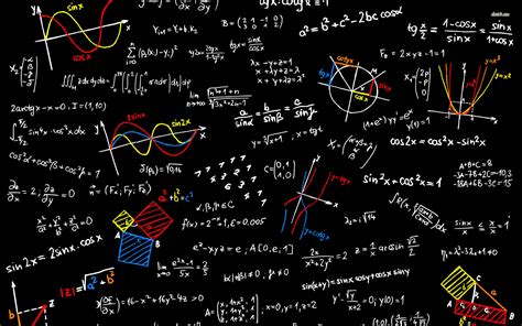Blackboard with mathematics sketches - vector illustration | Maths Times