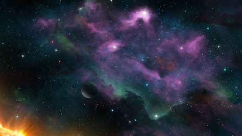 Download Wallpaper 3840x2160 Space Planets Nebula Stars Galaxy 4k Uhd 169 Hd Background