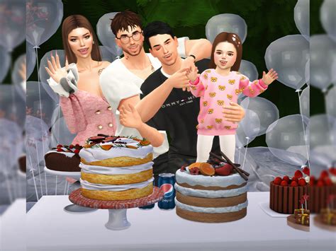 The Sims Resource Happy Birthday Pose Pack