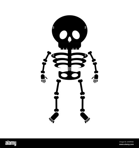 Skeleton In Cartoon Style Stock Vector Image And Art Alamy