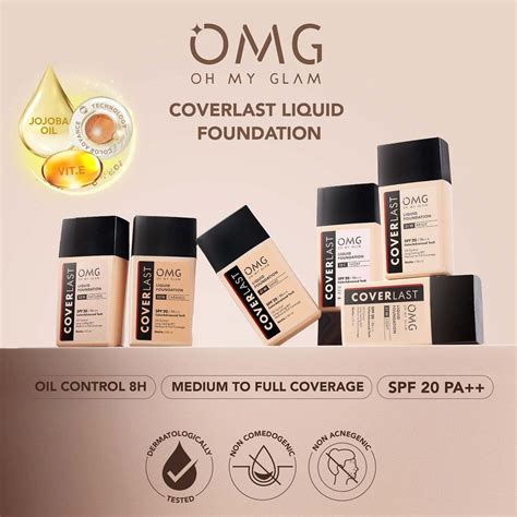 Omg Coverlast Liquid Foundation Glow Beauty Bar Ofc