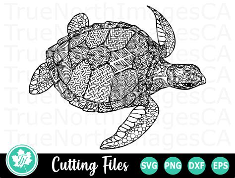 Turtle SVG Zentangle SVG Mandala SVG Sea Turtle Svg Svg Files