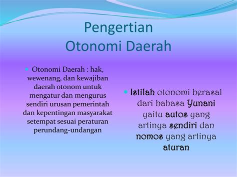 Asas Asas Pelaksanaan Otonomi Daerah Ilmu