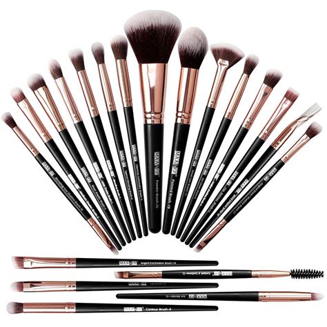 Maange Professional Makeup Brush Set 20 Pcs Foundation Eyeshadow Blush Brush Kabuki Blending
