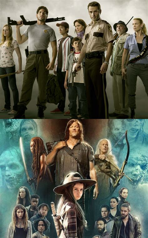 Twd Posters Then And Now Thewalkingdead