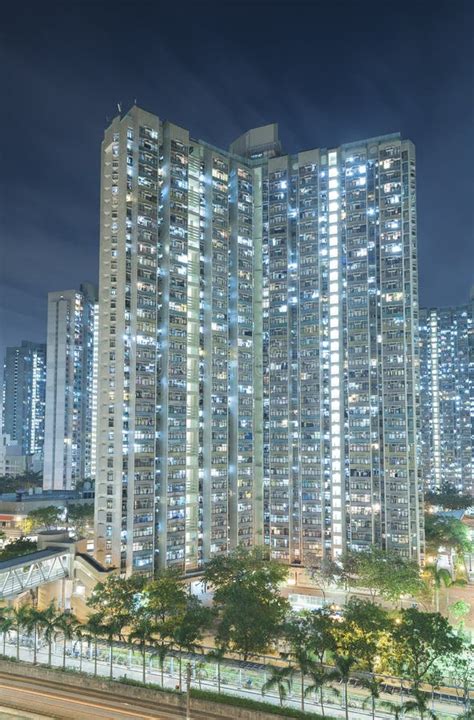 High Rise Residential Building In Hong Kong City Stock Photo Image Of