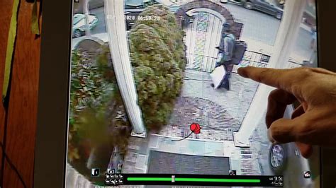 Part Ii Thief Caught On Surveillance Cameras Stealing Next Door Youtube